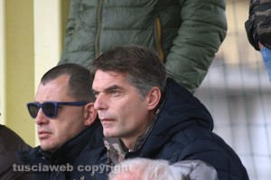 Sport - Calcio - Nuova Monterosi - Pierluigi Vigna (Flaminia) in tribuna durante il match contro il Civitavecchia
