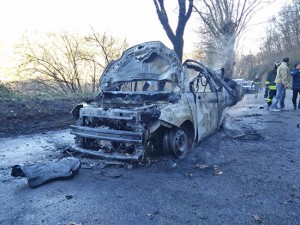 Vignanello - Auto in fiamme