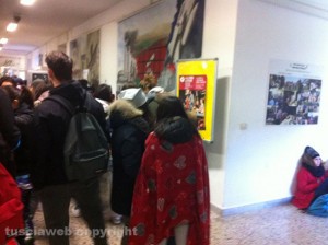 Viterbo - Protesta degli studenti del Santa Rosa