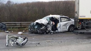 Sutri - Incidente sulla Cassia -  Coinvolte due auto e un tir