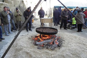 Ischia di Castro - Le celebrazioni per Sant'Antonio abate - Le caldarroste
