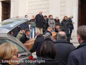 Tarquinia - Duomo - I funerali del fotografo Tommaso Galletta