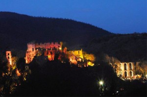 Uno scorcio di Canale Monterano durante il presepe vivente