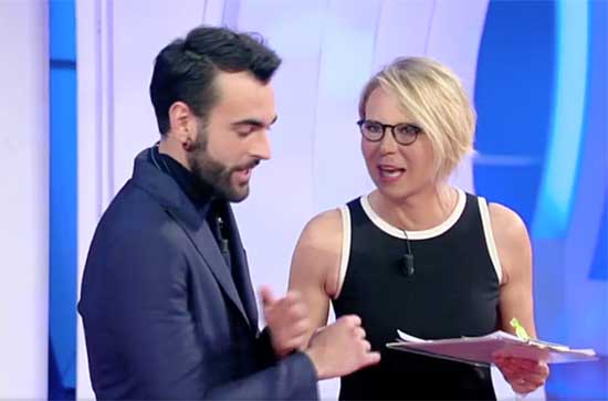 Marco Mengoni con Maria De Filippi