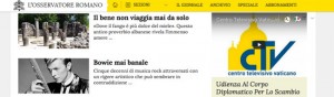 L'Osservatorio Romano ricorda David Bowie