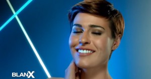 Alice Sabatini testimonial per il dentifricio Blanx 