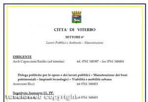Viterbo - Sito internet del comune infarcito di errori