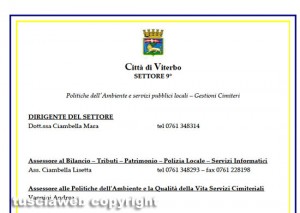 Viterbo - Sito internet del comune infarcito di errori