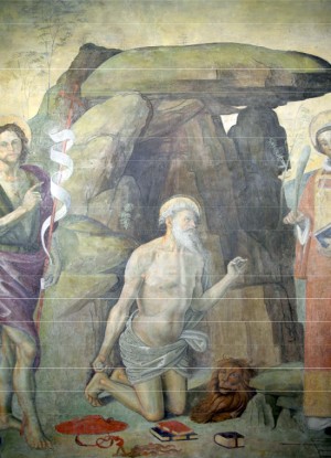 Viterbo - L'affresco del Pastura restaurato