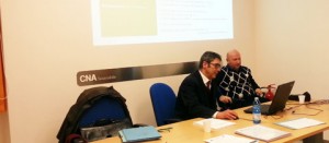 Arturo Ricci (Lazio Innova) e Maurizio Mancini (Cna)