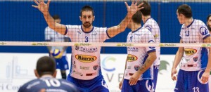 Un momento della gara del Tuscania volley