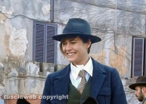 Montalto di Castro -  Miss Italia Alice Sabatini buttero nella cavalcata di Sant'Antonio 