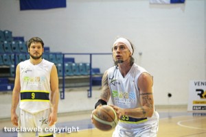 Sport - Pallacanestro - Stella azzurra - Fabio Marcante e Marco Giancarli durante il match contro la Virtus Cassino-1