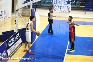 Sport - Pallacanestro - Stella azzurra - Giotto Mathlouthi durante il match contro la Virtus Cassino