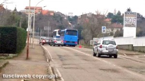 Un pullman Cotral fermo