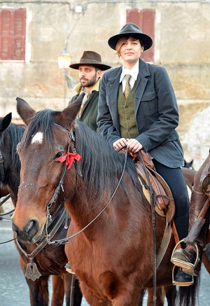 Sant'Antonio abate, Miss Italia Alice Sabatini a cavallo