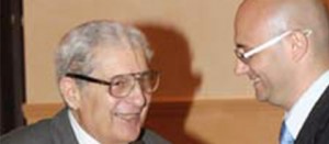 Civita Castellana - Il sindaco Gianluca Angelelli assieme ad Alberto Sed nel 2010