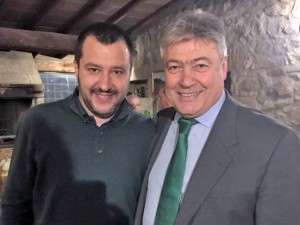 Umberto Fusco con Matteo Salvini