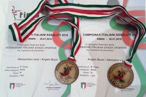 Rimini - Le medaglie vinte da Angelo Buzzi e Alessandra Lanzi