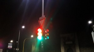 Viterbo - Semafori in tilt a piazza Crispi - Le foto pubblicate su Facebook