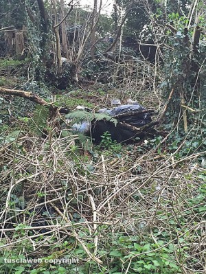 Ronciglione - Discarica a cielo aperto in via delle Cartiere