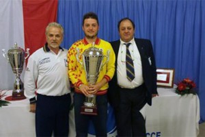 Sport - Bocce - La premiazione di Luca Di Felice