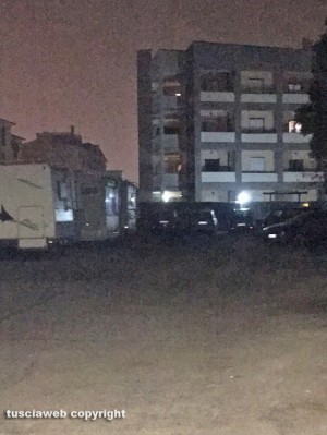 Viterbo - L'illuminazione in via Sebastiano del Piombo