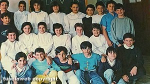Viterbo - Quinta B - Scuola elementare di Villanova - 1986