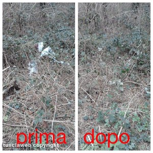 Viterbo - Il percorso ginnico della forestale viene ripulito