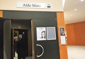 Bruxelles - La sala intitolata ad Aldo Moro