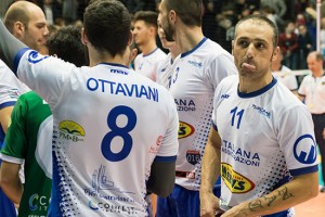 Sport - Pallavolo - I ragazzi della Maury’s Italiana assicurazioni Tuscania durante il match contro Sora