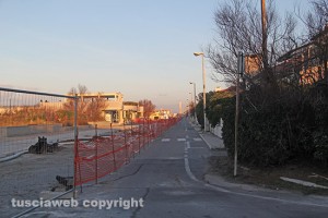 Montalto di Castro - I lavori al lungomare Harmine