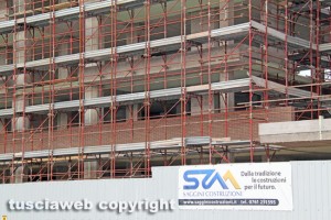 Viterbo - Il cantiere dell'Easy Village di Saggini Costruzioni in via Polidori