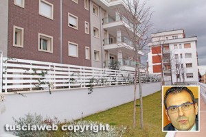 Viterbo - Lo Smart Village al Murialdo - Nel riquadro il costruttore Sergio Saggini