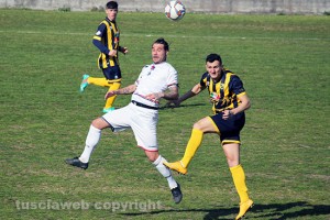 Sport - Calcio - Viterbese - Emilio Dierna durante il derby con la Flaminia