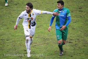 Sport - Calcio - Viterbese - Walter Invernizzi durante il match con la Nuorese