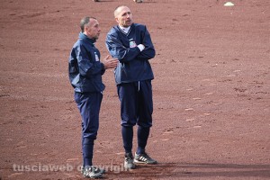 Sport - Calcio - Viterbese - Federico Nofri e Roberto Stefanelli al campo del Pilastro