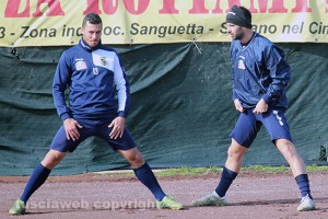 Sport - Calcio - Viterbese - Giuseppe Nuvoli e Stefano Selvatico al campo del Pilastro