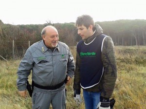Il vicesovrintendente della Forestale Fiorelli e Catini (Fare verde) 