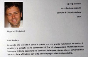 Civita Castellana - La lettera di dimissioni dell''assessore Sergio Annesi