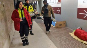 Piansano - Protezione civile in campo per l'emergenza freddo 