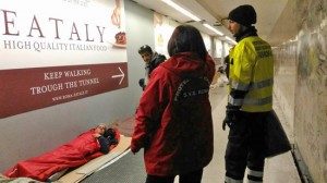 Piansano - Protezione civile in campo per l'emergenza freddo 