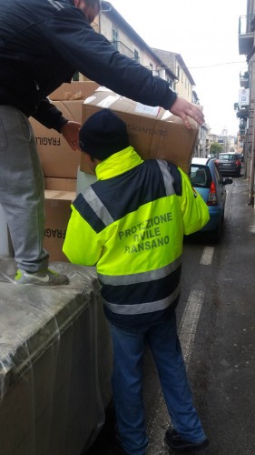 Piansano - Protezione civile in campo per l'emergenza freddo 