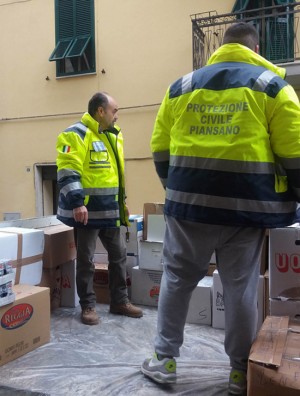 Piansano - Protezione civile in campo per l'emergenza freddo 