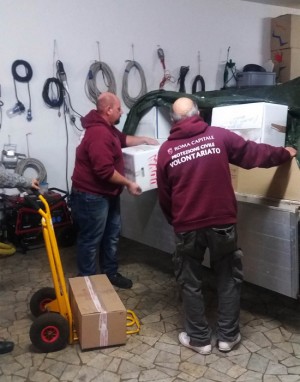 Piansano - Protezione civile in campo per l'emergenza freddo 