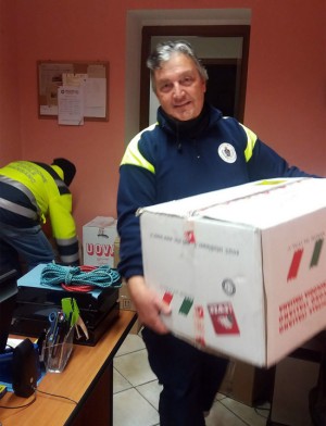 Piansano - Protezione civile in campo per l'emergenza freddo 