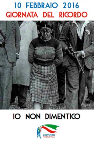 "Io non dimentico"