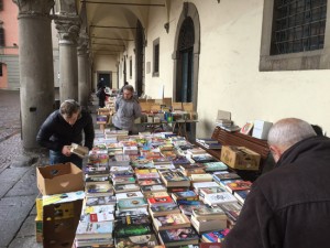 Viterbo - Paper only sotto i portici di palazzo dei Priori