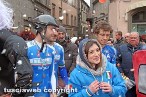 Viterbo - Carnevale - Corsa delle carriole - La squadra vincitrice Maco&Mero