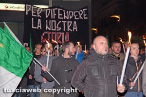 Viterbo - CasaPound ricorda i martiri delle foibe